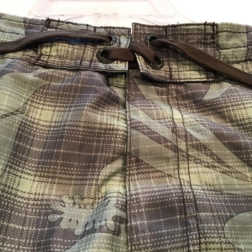 SPEEDO Men’s Swim Trunks tropical green print XL